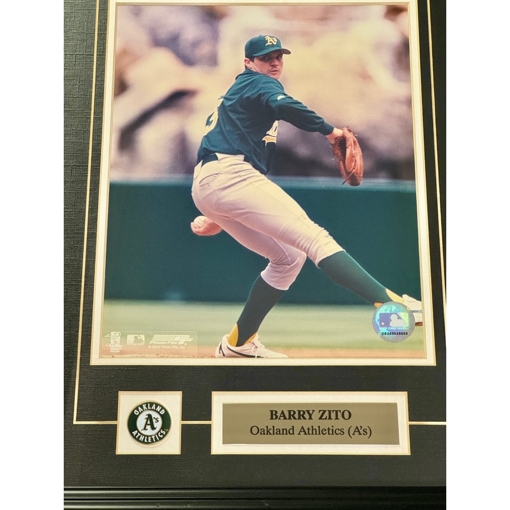 Barry Zito Oakland Athletics Framed Photo MLB Baseball Wall Art Decor 13x15